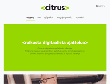 Tablet Screenshot of citrus.fi